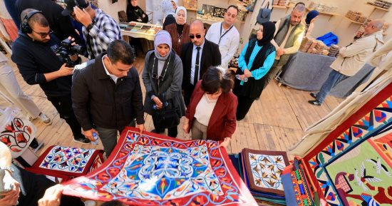 وزارة التضامن تفتتح فعاليات معرض ديارنا للحرف اليدوية والتراثية بالجونة