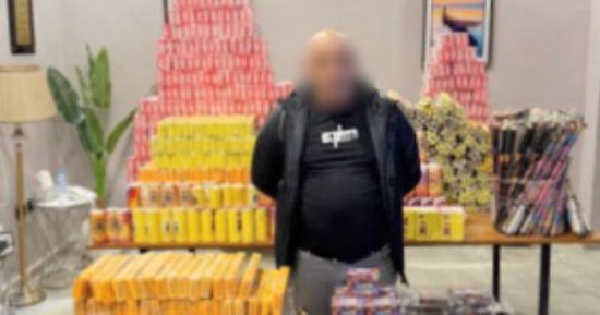 ضبط مليون قطعة ألعاب نارية قبل الاحتفالات برأس السنة