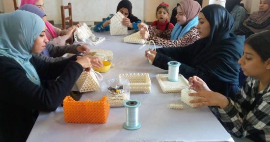 انطلاق اليوم الأول من ورشة الحرف اليدوية للفتيات بمركز شباب ناصر بسوهاج