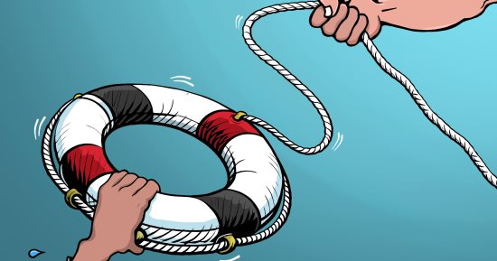 قوافل «زاد العزة».. طوق نجاة للأشقاء بغزة فى كاريكاتير اليوم السابع