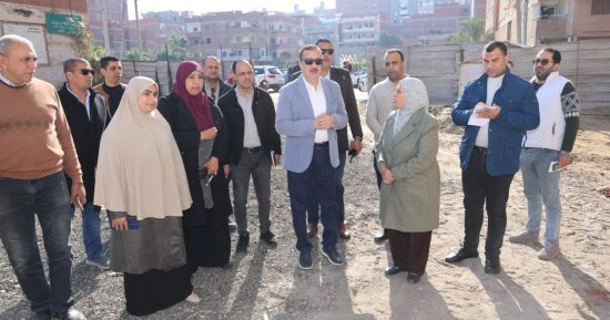 محافظ المنوفية يضع حجر الأساس لإنشاء دار المناسبات الجديدة بحى شرق شبين الكوم