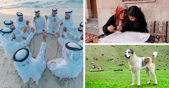 تطريز عنتاب إيشى وتربية كلام الألاباى وفن الآهلة بقائمة اليونسكو