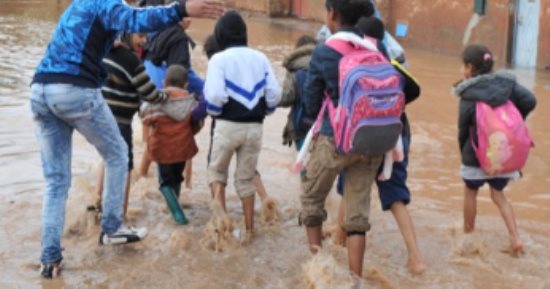 تعليق الدراسة فى مناطق بالمغرب غداً السبت بسبب سوء الأحوال الجوية