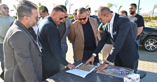 محافظ جنوب سيناء يتفقد أعمال التطوير بمنطقة سانتيرا