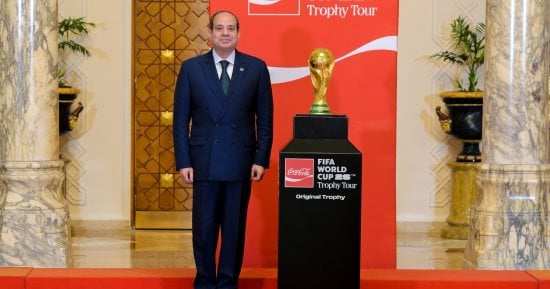 الرئيس السيسى لوفد "فيفا": أتمنى استضافة مصر مستقبلا بطولة كأس العالم لكرة القدم.. صور 