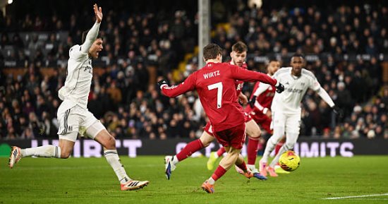 نتيجة مباراة فولهام ضد ليفربول اليوم في الدوري الإنجليزي