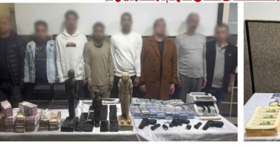 سقوط عصابة أوهام الآثار والعملات الأجنبية داخل فيلا بالشيخ زايد