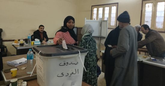 أهالى الأقصر يتوافدون على لجان انتخابات مجلس النواب.. صور