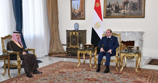 الرئيس السيسى يستقبل وزير خارجية المملكة العربية السعودية
