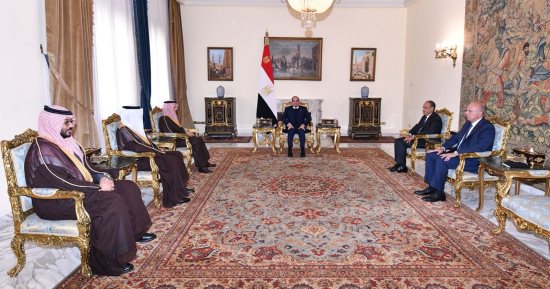 تليفزيون اليوم السابع يستعرض لقاء الرئيس السيسى بوزير الخارجية السعودى