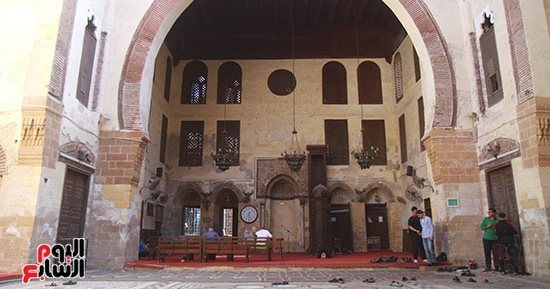 مسجد المعينى بدمياط.. 7 قرون من العلم والصلاة على ضفاف النيل