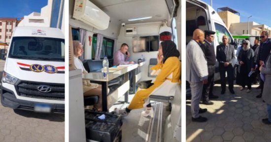 الأحوال المدنية تصدر 231 بطاقة رقم قومى عبر سيارة متنقلة فى مطروح