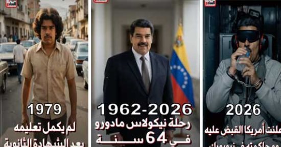 رحلة مادورو في 64 سنة.. من سواق أتوبيس لقصر كاراكاس حتى زنزانة نيويورك