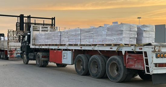 الهلال الأحمر المصري يُطلق قافلة زاد العزة الـ 110 بحمولة 5600 طن مواد غذائية وبترولية لغزة
