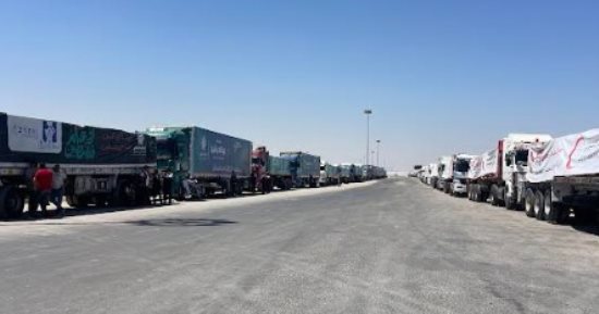 مساعدات غزة.. دخول 209 شاحنات جديدة معبر رفح بإجمالى 21 ألفًا منذ يوليو