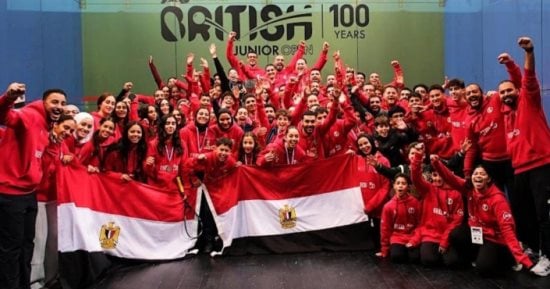 مصر تسيطر على ميداليات بطولة إنجلترا المفتوحة للاسكواش
