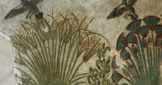 مقتنيات المتحف المصرى.. جدارية النيل من كنوز العمارنة