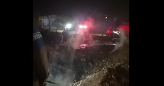 تفاصيل السيطرة على حريق مخزن مواسير بسنتريس بالمنوفية.. فيديو