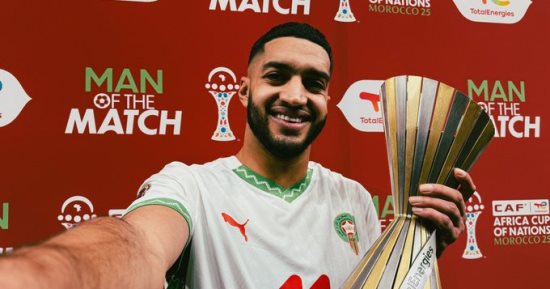 الكاميرون ضد المغرب.. صيباري أفضل لاعب في مواجهة ربع نهائي أمم أفريقيا