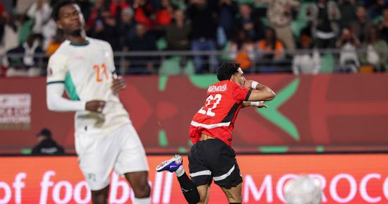 منتخب مصر يتقدم على كوت ديفوار بهدف عمر مرموش بعد 15 دقيقة فى أمم أفريقيا.. صور 