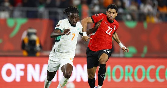 كوت ديفوار يقلص النتيجة مع منتخب مصر 2 - 3 فى الدقيقة 73