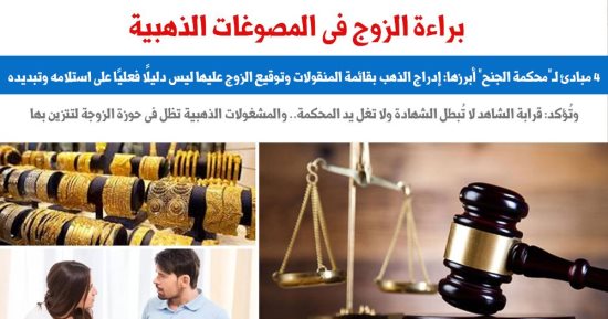 4 مبادئ قضائية حول براءة الأزواج فى قضايا المصوغات الذهبية.. برلمانى