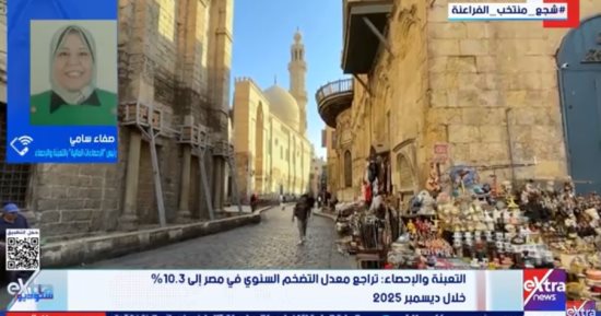 التعبئة والإحصاء: تراجع معدل التضخم السنوي في مصر إلى 10.3%