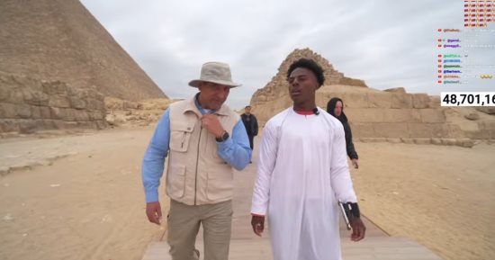 لاكتشاف سحر حضارة مصر.. الأهرامات والمتحف الكبير يستقبلان اليوتيوبر IShow Speed
