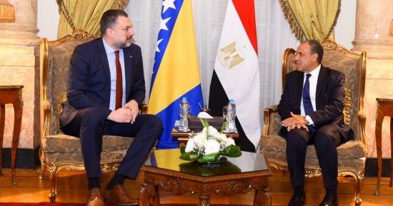 وزير الخارجية يبحث مع نظيره البوسني سبل تعزيز العلاقات بين البلدين
