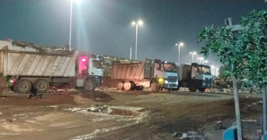 الجيزة ترفع 600 طن مخلفات من حرم الطريق الدائرى بالعجوزة