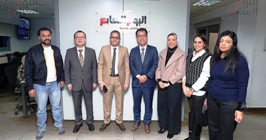 وفد من شركة هواوي يزور اليوم السابع ويشيد بالتطور المهني والتقني.. صور