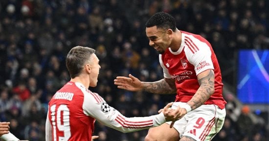 أرسنال يفوز على الإنتر 3-1 ويضمن التأهل رسميا لدور الـ16 بدوري أبطال أوروبا