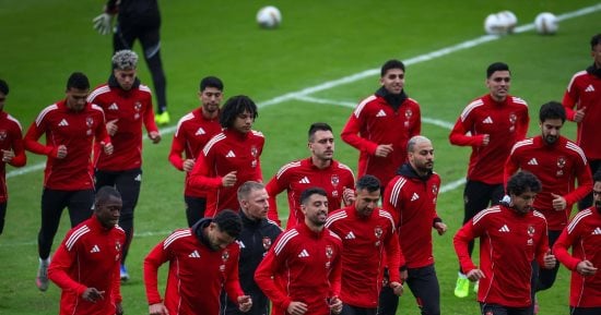 الأهلي يستأنف تدريباته اليوم استعداداً لـ سيراميكا