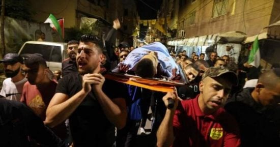 استشهاد فلسطيني برصاص الاحتلال الإسرائيلي جنوب نابلس