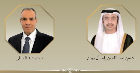 وزير الخارجية يبحث مع نظيره الإماراتي التطورات الإقليمية