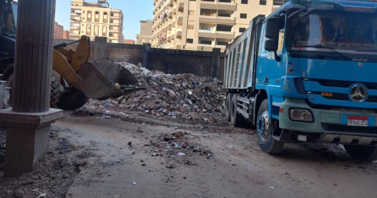 جدول زمني للتخلص الآمن وإخلاء مدينة المنصورة من مخلفات الهدم والبناء