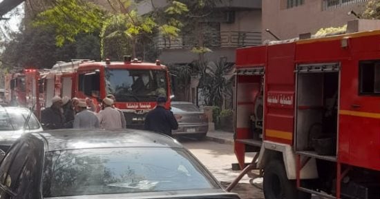 إخماد حريق داخل شقة سكنية فى الحوامدية دون إصابات