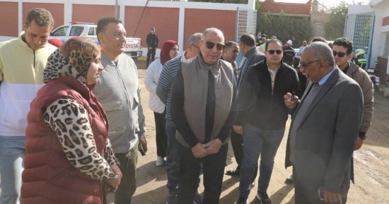 محافظ المنيا يتفقد محطة مياه جزيرة التل بديرمواس عقب الانتهاء من توسعتها