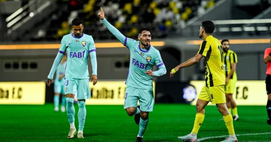 العين يستعيد صدارة الدوري بعد الفوز على كلباء 3-1 بمشاركة ربيعة
