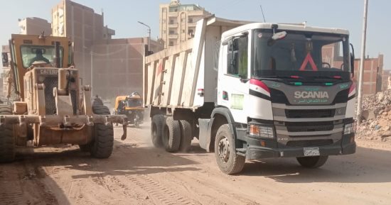 تمهيد طريق «الجمباز» لخلق محاور مرورية بديلة بالزقازيق