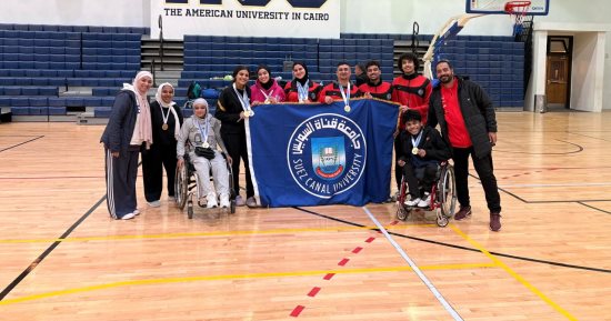 جامعة القناة تحقق إنجازا في بطولة الشهيد الرفاعي لتنس الطاولة بالجامعة الأمريكية