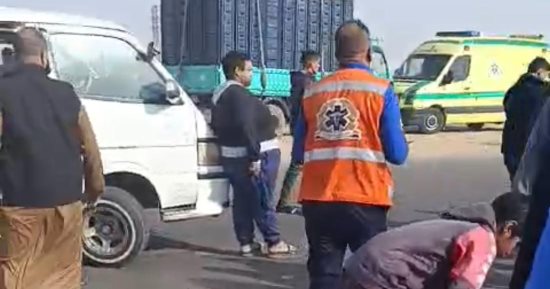 ارتفاع أعداد المصابين فى حادث انقلاب سيارة عمال الإسماعيلية