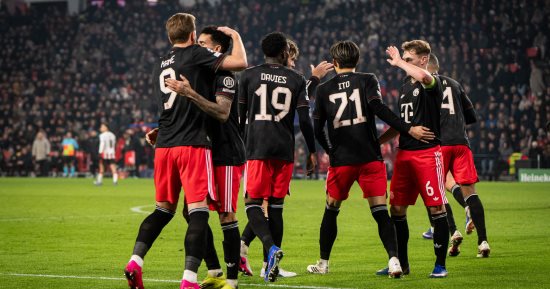 بايرن ميونخ يهزم آيندهوفن 2-1 فى ختام دور المجموعات بدوري أبطال أوروبا