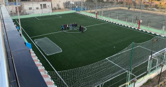 إنشاءات رياضية وخدمية في مركز التنمية الشبابية بقويسنا ..صور 