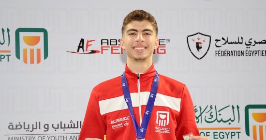 أول ميدالية لمصر.. نتائج منافسات فردى الناشئين تحت 20 عاما بكأس العالم للسلاح بالقاهرة