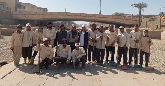 آثار الأقصر تؤكد خضوع طريق الكباش لأعمال النظافة الدورية لخدمة السياحة.. صور