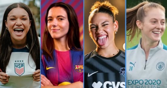 مهارة وقوة وجمال.. أعلى 10 لاعبات أجراً بين ملكات الكرة النسائية فى العالم 2026.. أيتانا بونماتي أسطورة برشلونة تتصدر القائمة.. أليكسيا فى الوصافة.. كيرا والش وسام كير وصوفيا يواصلون التألق.. ومارتا تتحدى الزمن