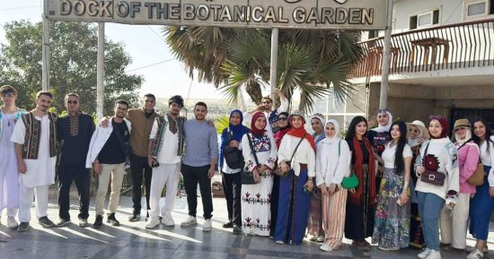 طلاب جامعة الزقازيق يشاركون فى البرنامج الترفيهى لقطار الشباب برحلة الأقصر وأسوان