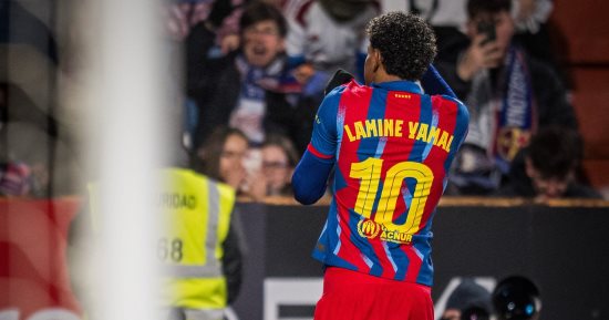 ألباسيتي ضد برشلونة.. يامال يتجاوز مارادونا بهدف في الشوط الأول "فيديو"