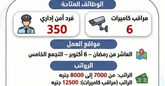 قدم الآن.. وزارة العمل تعلن عن 356 وظيفة شاغرة برواتب تصل لـ12500 جنيه